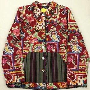 KOOS Women's Multicolor Patterned Blazer